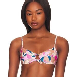 L*Space Rose Underwire‎ Bikini Top in Sundazed Floral Size XS NWT